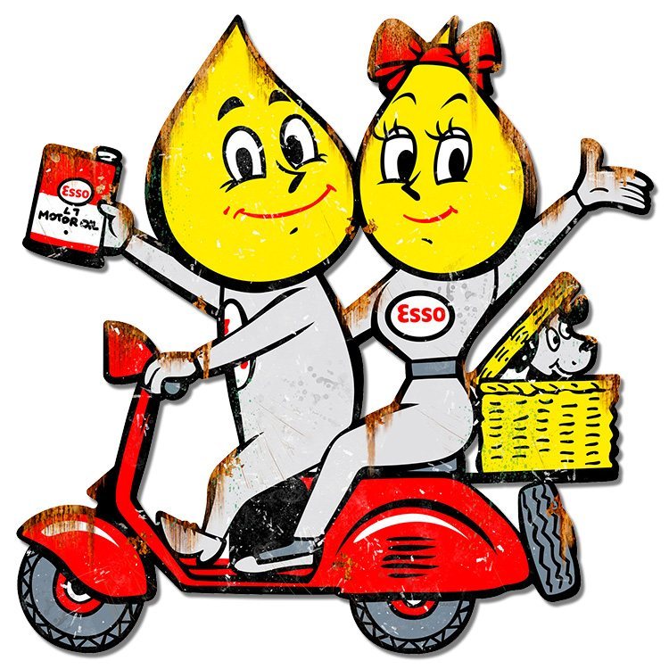 Esso Scooter Couple