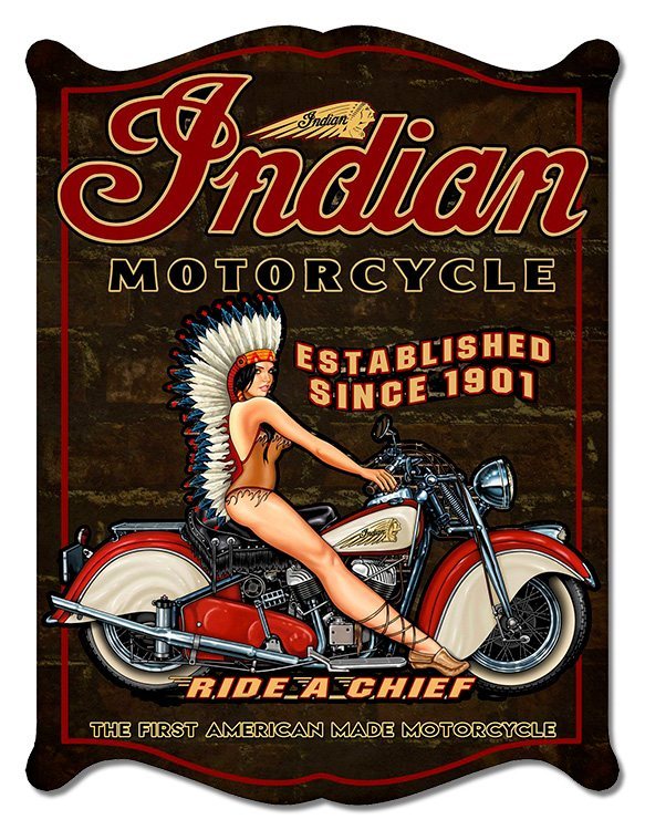 Indian - Girl on Motor