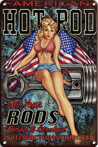 Hot Rod Pin Up - 30x40