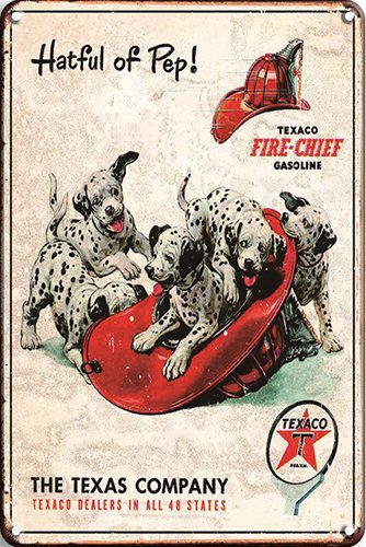 Texaco - Fire Chief Dogs - 30x40