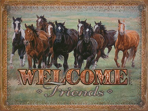 Welcome - Horses - 30x40