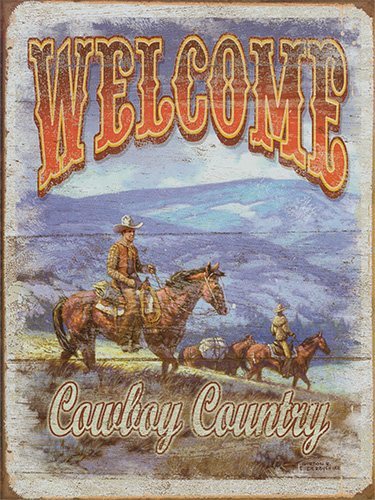 Welcome - Cowboy - 30x40