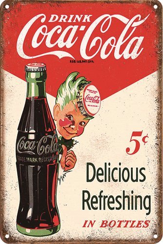 Coca Cola - Bottle and Boy - 30x40