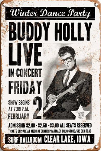 Buddy Holly - 30x40