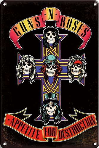 Guns n Roses Cross - 30x40