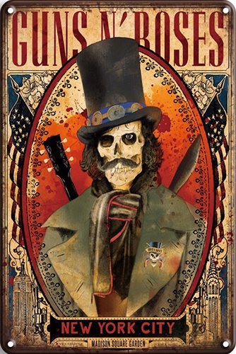 Guns n Roses Skull Hat - 30x40