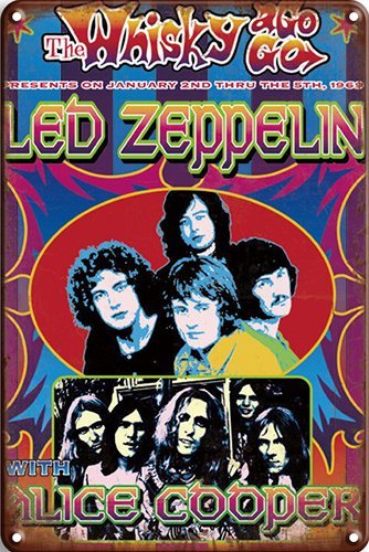 Led Zeppelin and Alice Cooper - 30x40