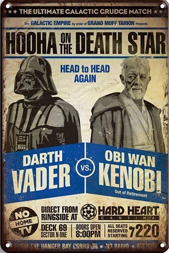 Star Wars - Darth Vader - Obi Wan Kenobi - 30x40