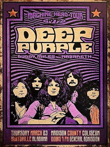 Deep Purple - Alabama - 30x40