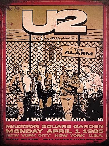 U2 - Madison New York - Drawing - 30x40