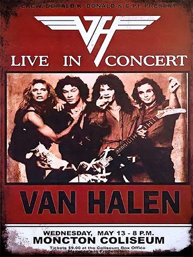 Van Halen - Moncton Coliseum - 30x40