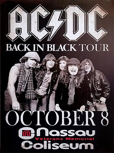 AC/DC - Black in Black Tour - 30x40