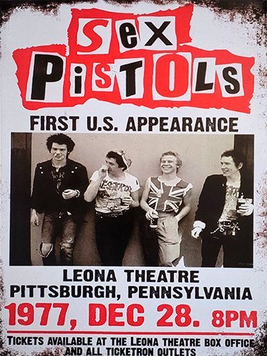 Sex Pistols - Pittsburgh - 30x40