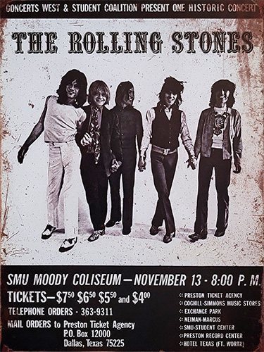 Rolling Stones - Dallas - Texas - 30x40