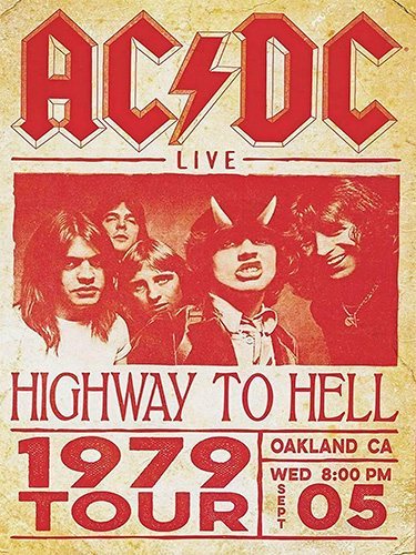 AC/DC - Oakland CA - 30x40