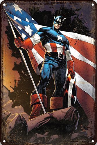Captain America Flag - 30x40