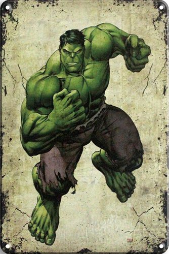 Hulk in Action - 30x40