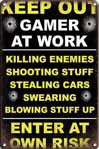 Gamer at Work - Bullets - 30x40