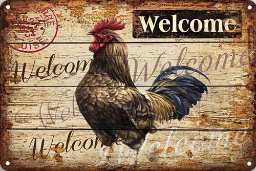Welcome - Cocker - 20x30