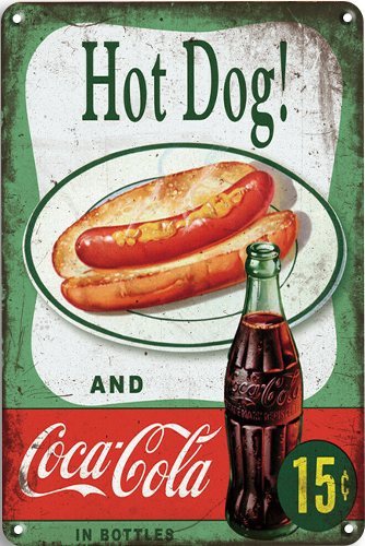 Coca Cola and Hot Dog - 20x30
