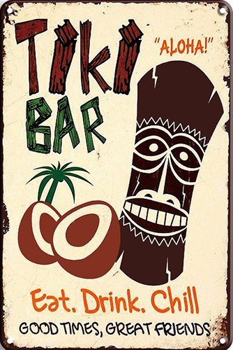 Tiki bar Aloha - 20x30