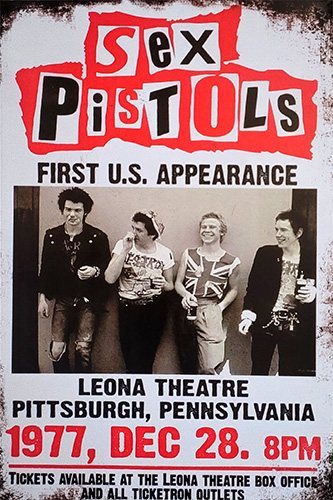 Sex Pistols - Pittsburgh - 20x30