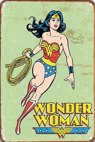 Wonder Woman - green - 20x30
