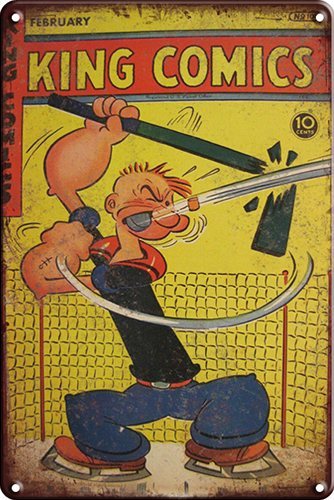 Popeye Hockey - 20x30