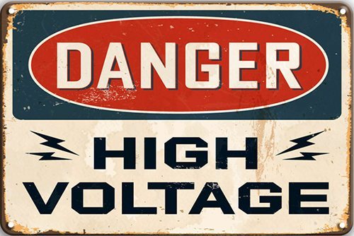Danger High Voltage - 20x30