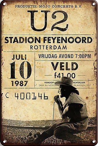 U2 - Rotterdam - 20x30