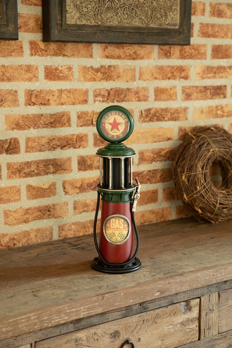 Miniatuur - 1920's Benzinepomp - Gasoline (spaarpot)