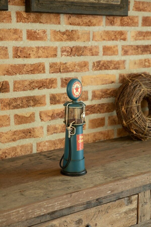 Miniatuur - Retro Benzinepomp - blauw - Afbeelding 4