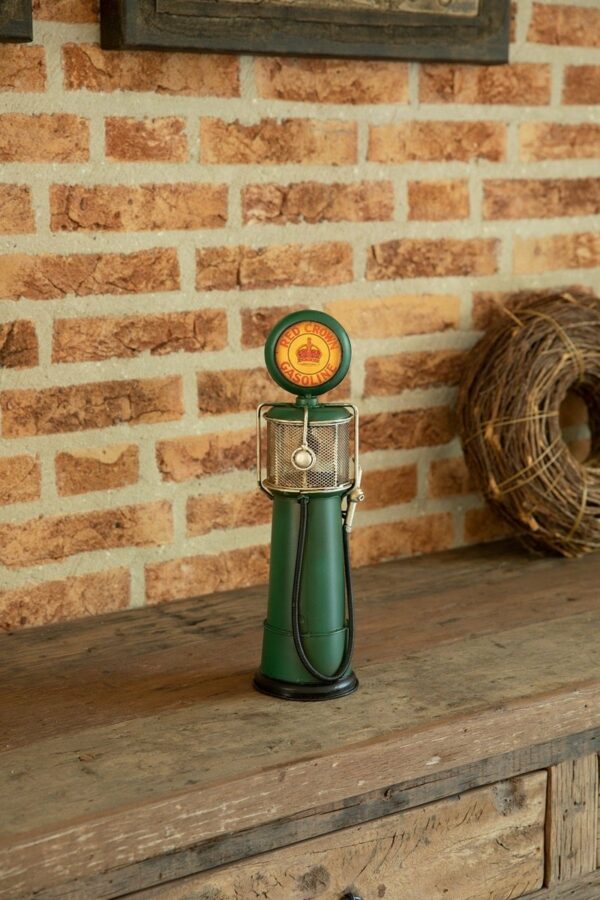 Miniatuur - Retro Benzinepomp - groen - Afbeelding 2
