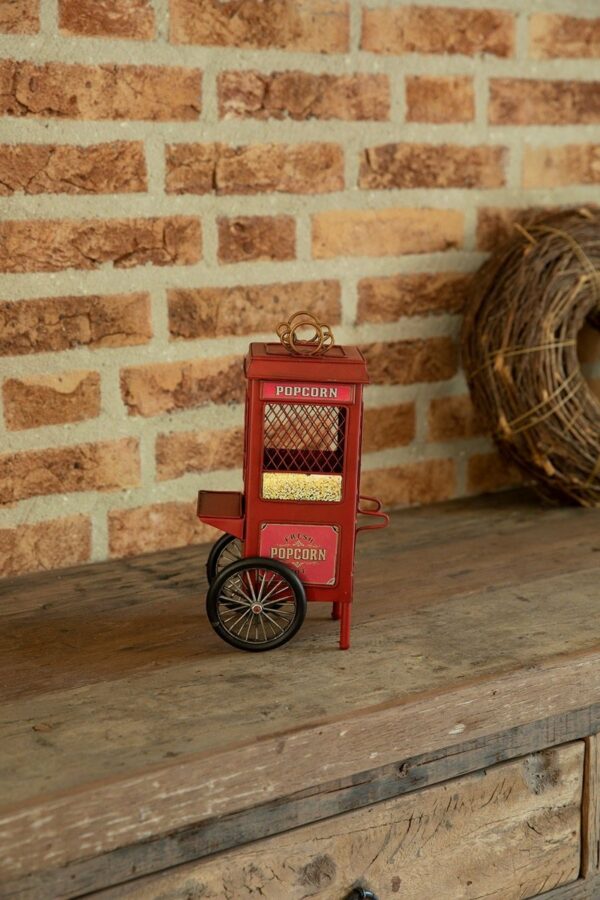 Miniatuur - Popcorn wagen - 2 wielen (spaarpot) - Afbeelding 2