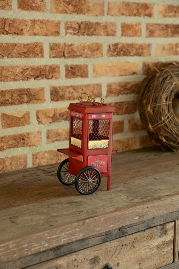 Miniatuur - Popcorn wagen - 2 wielen (spaarpot) - Afbeelding 3