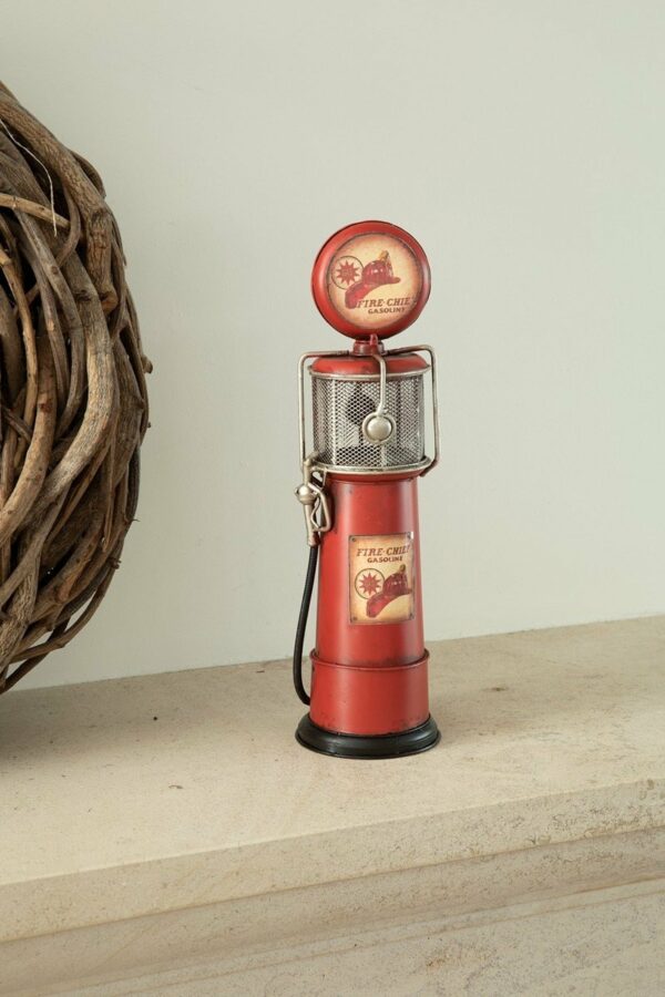 Miniatuur - Retro Benzinepomp - rood - Afbeelding 7