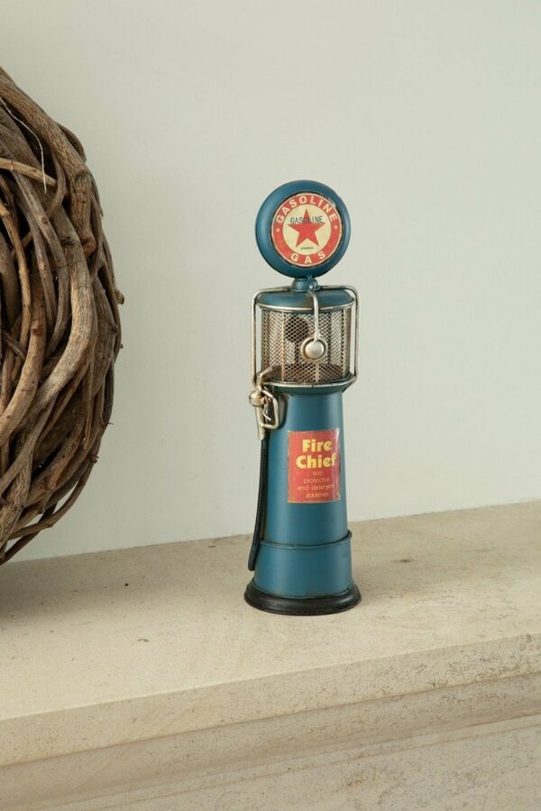 Miniatuur - Retro Benzinepomp - blauw - Afbeelding 7