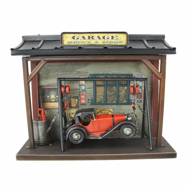 Miniatuur - Garage met Hot Rod Auto - Afbeelding 5