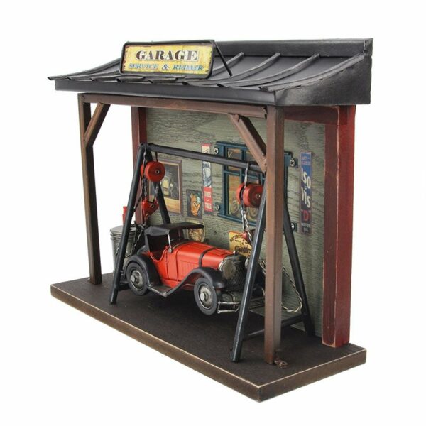 Miniatuur - Garage met Hot Rod Auto - Afbeelding 8