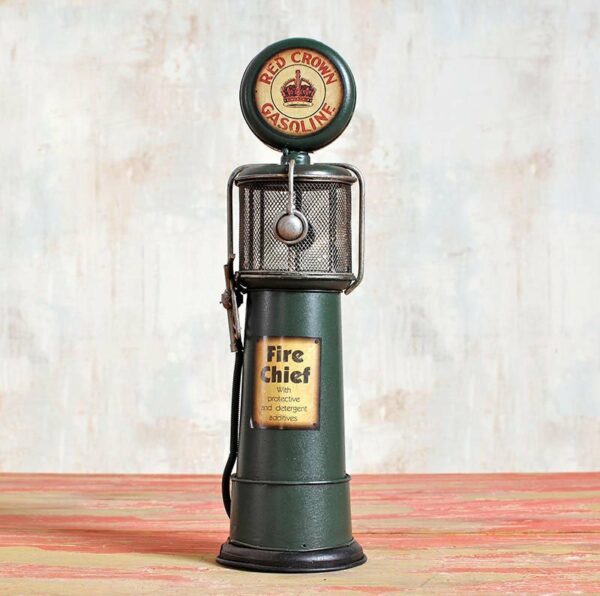Miniatuur - Retro Benzinepomp - groen - Afbeelding 3
