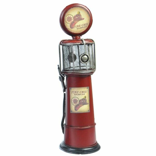Miniatuur - Retro Benzinepomp - rood - Afbeelding 6