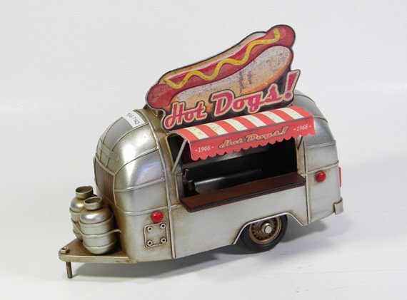 Miniatuur - Retro Hot Dog Camper - Kraam