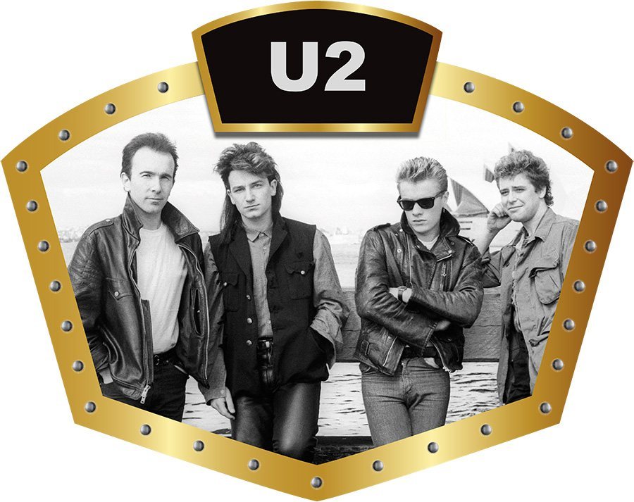 U2 - Early Years - Music Shield - logo on Top