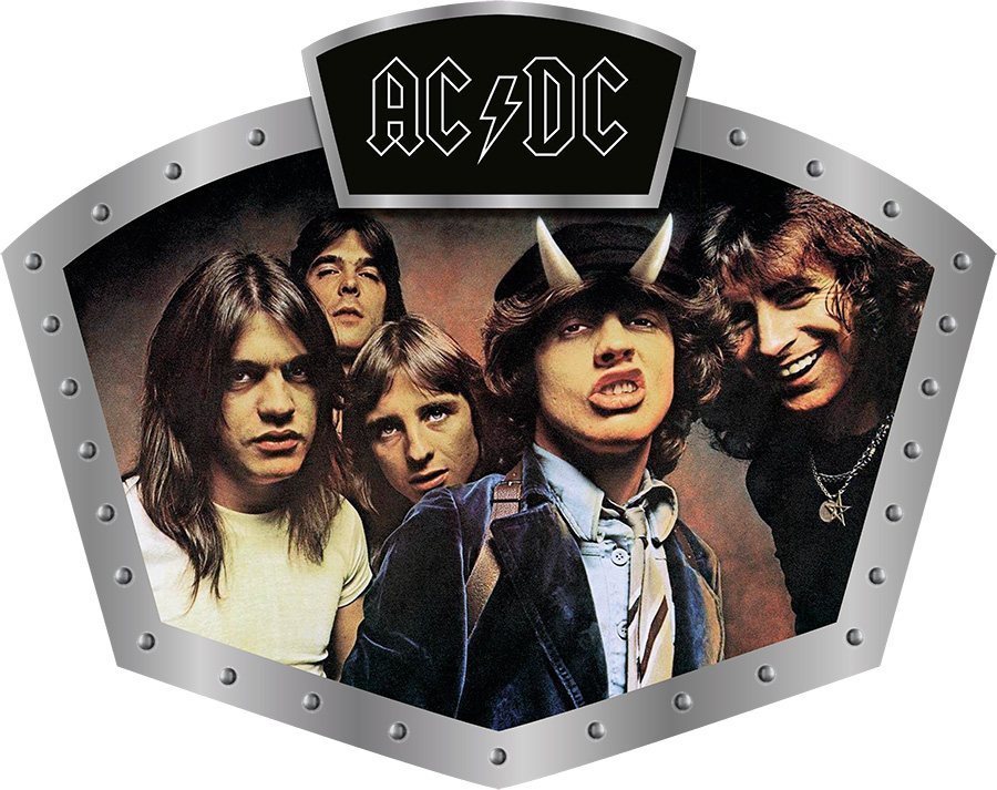AC/DC - Music Shield - logo on Top