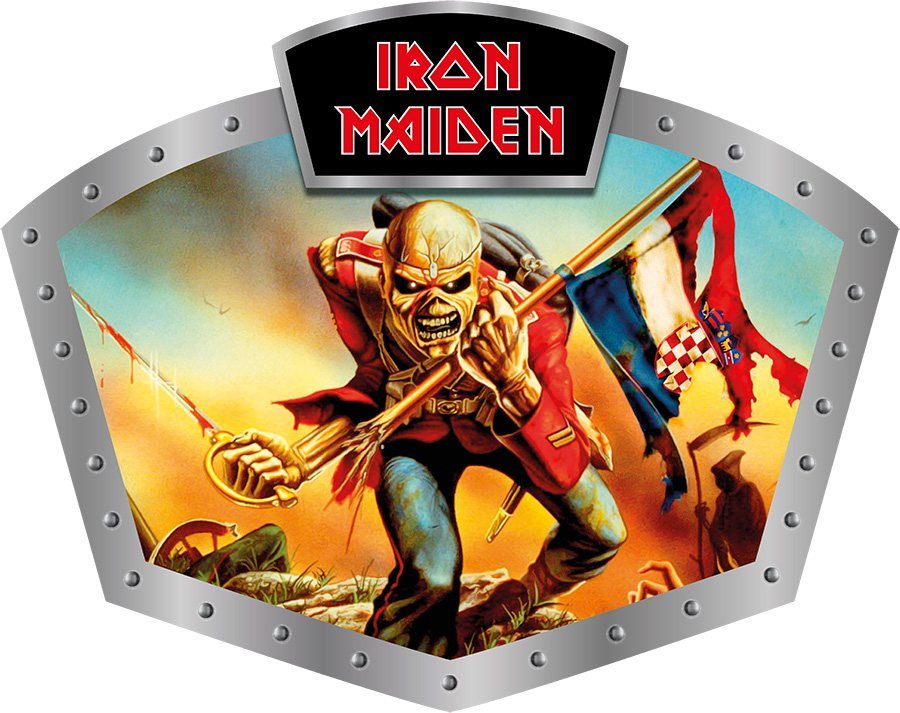 Iron Maiden - Music Shield - logo on Top