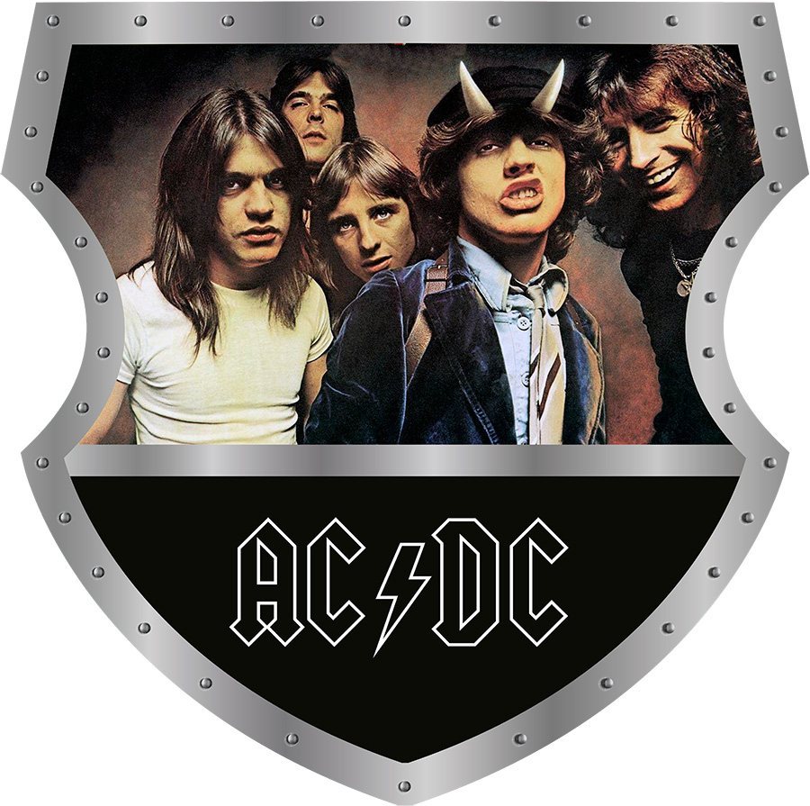 AC/DC - Music Shield - Straight Top