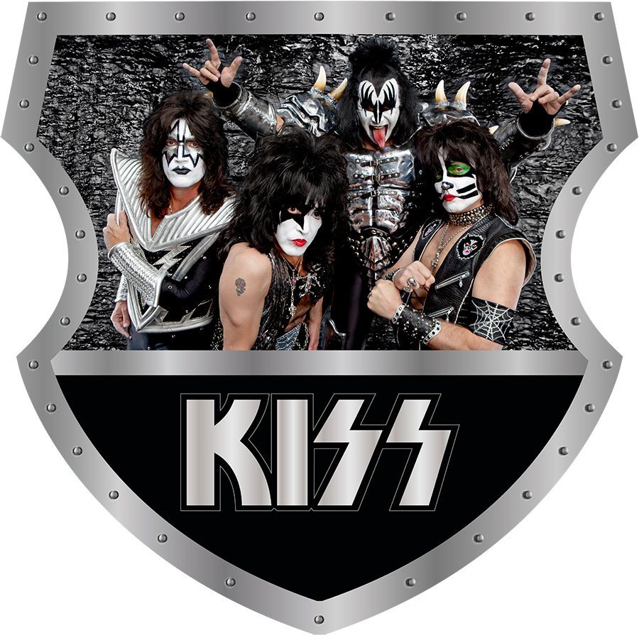 Kiss - Music Shield - Straight Top