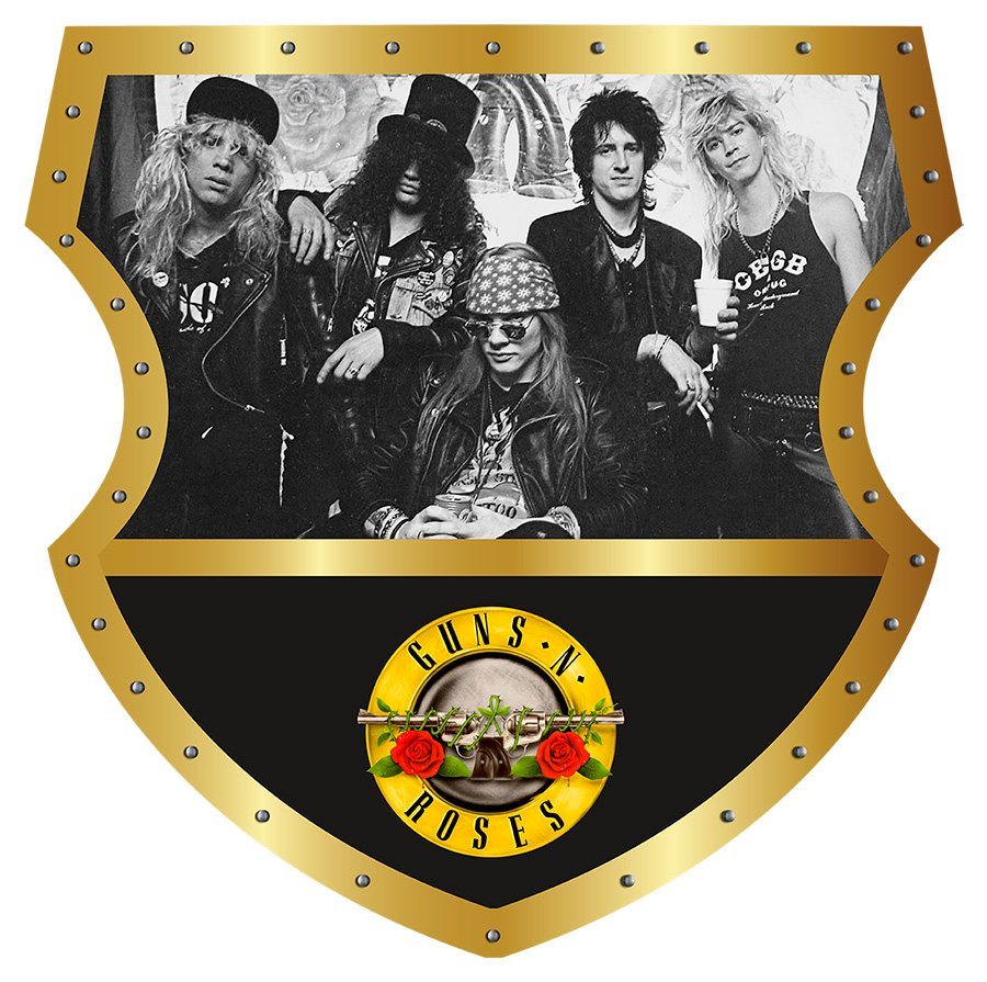 Guns 'n Roses - Music Shield - Straight Top