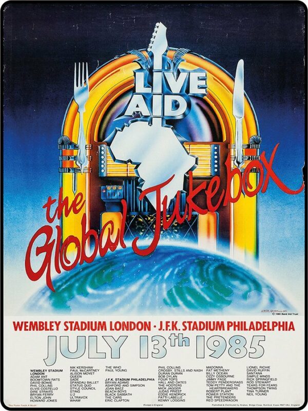 Live Aid - 1985 - Concert Poster