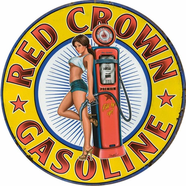 Red Crown Gasoline - Pin Up - 35 cm